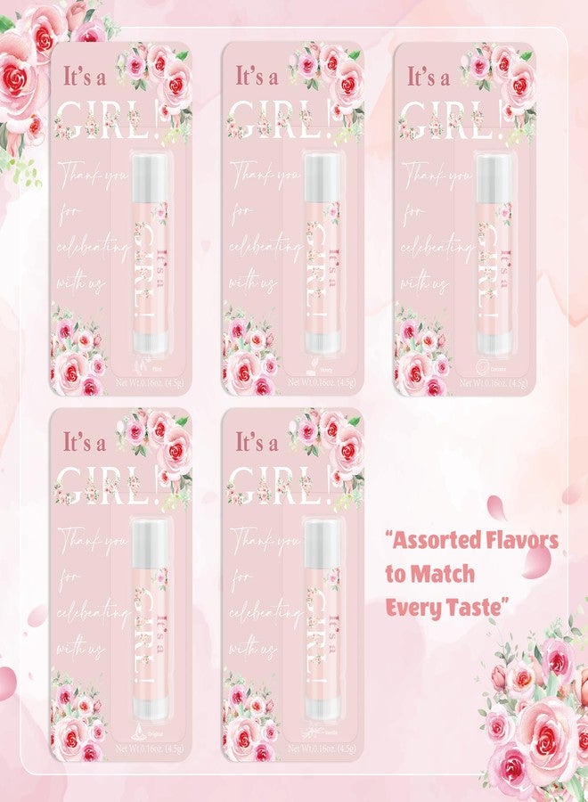 Kuabiz 30 Pack It's a Girl Gifts Lip Balms Rose Girl Party Favors Bulk for Guests Gender Reveal Games Winners Prizes Birthday Souvenirs Gift Bags Stuffers Lip Sticks for Chapped Lips - Image 5